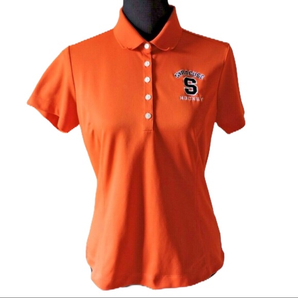 Nike Tops - Nike Golf Tech Pique Polo Shirt Syracuse Hockey M